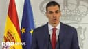 Spain's Pedro Sánchez hits back at Trump threat to sever trade saying 'no to war'
